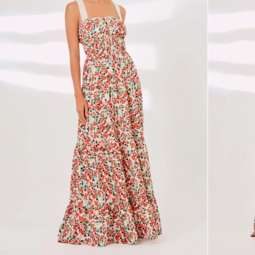NWT Finders Keepers Reyes Maxi Dress in Ivory Bloom